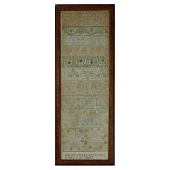 George II Band Sampler, dated 1678, stitched by EV