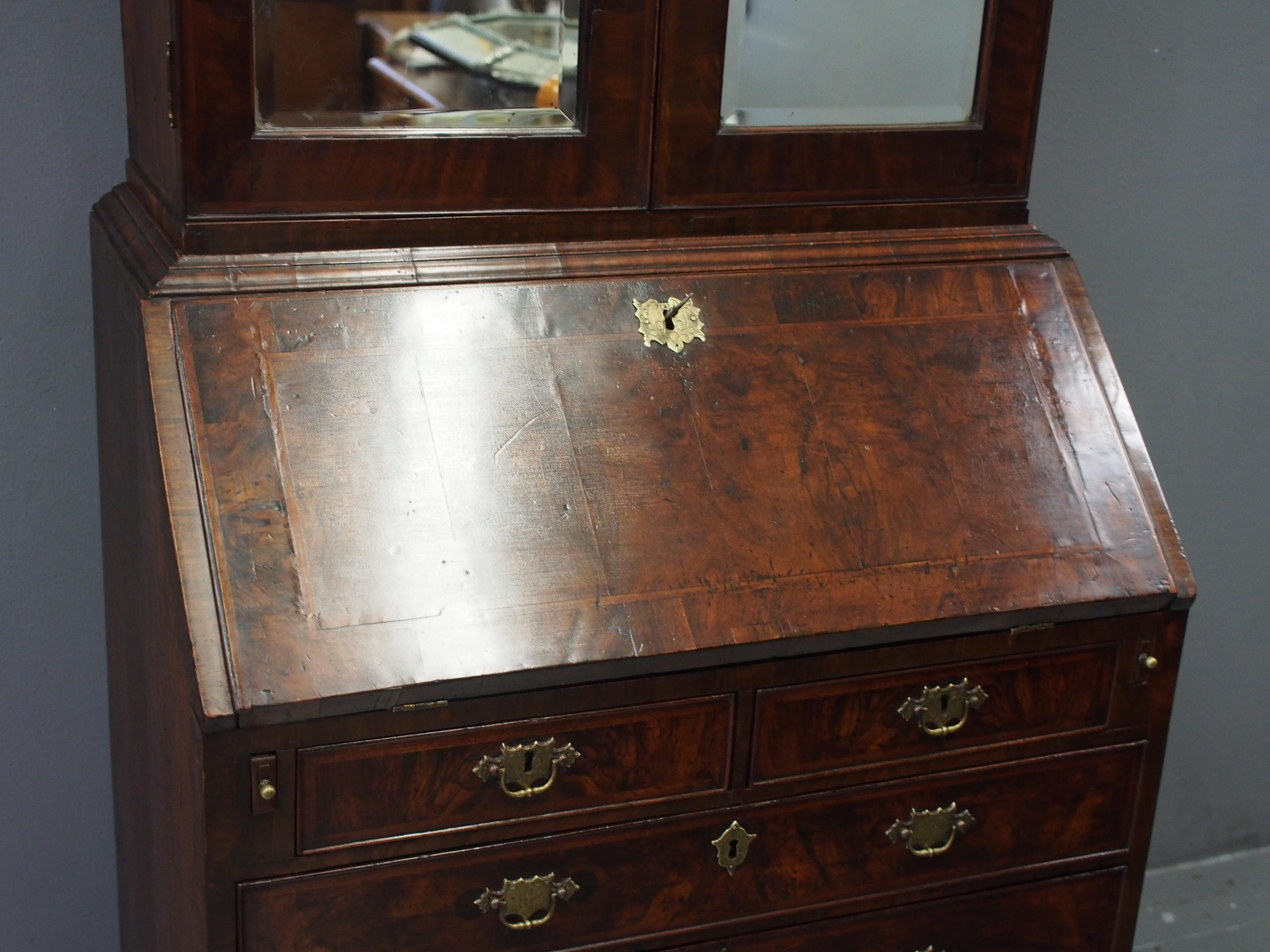 18th Century and Earlier George II Bureau Cabinet For Sale