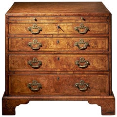  George II Burr/Burl Walnut Caddy Topped Chest, circa 1730-1740