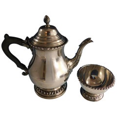 George II by Ellmore Sterling Silver Coffee Pot and Waste Set 2-Piece