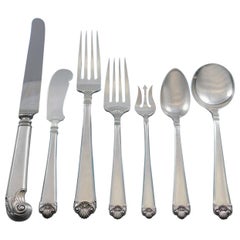 Juego de Cubiertos de Plata de Ley Jorge II de Watson Cena 84 Piezas