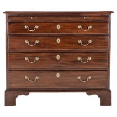 George II C18th Bachelors Mahogany Chest of Drawers Leather Brushing Slide c1750