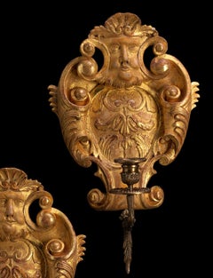 George II Cartouche Wall Light