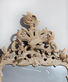 George II Carved and Painted Mirror in the Rococo Taste