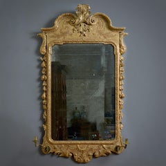 George II Carved Giltwood And Gesso Mirror