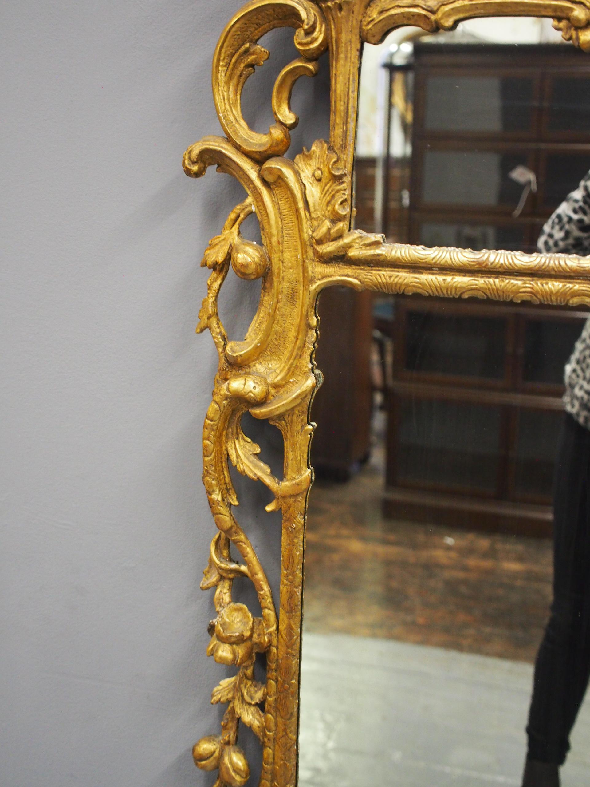 George II Carved Giltwood Mirror For Sale 8