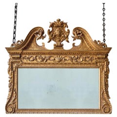 Miroir à trumeau en bois doré sculpté George II
