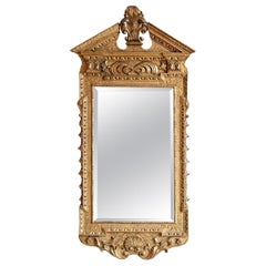 Miroir d'embarcadère palladien en bois doré sculpté George II