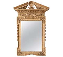 George II Carved Giltwood Pier Mirror of Palladian Form
