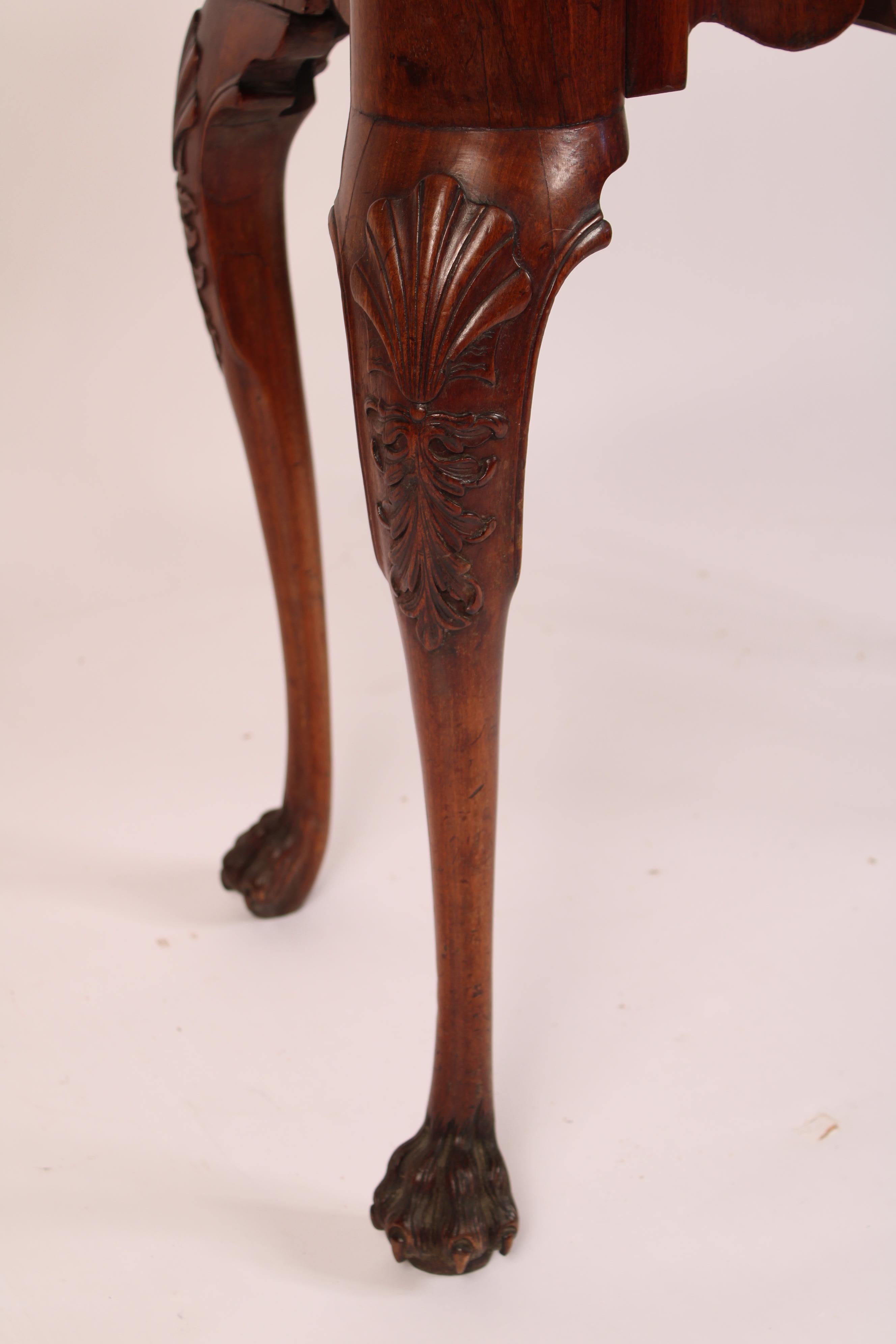 George II Carved Mahogany Games Table For Sale 7