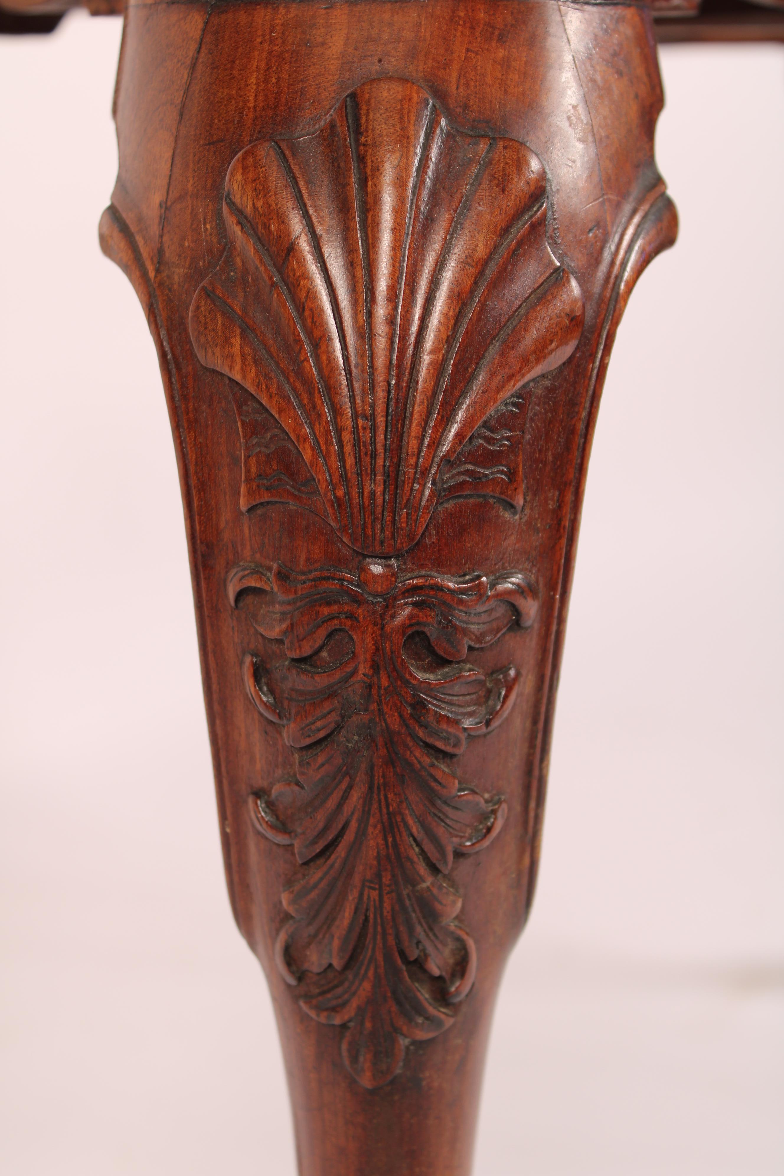 George II Carved Mahogany Games Table For Sale 8