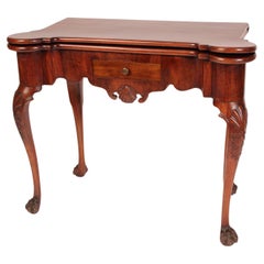 George II Carved Mahogany Games Table