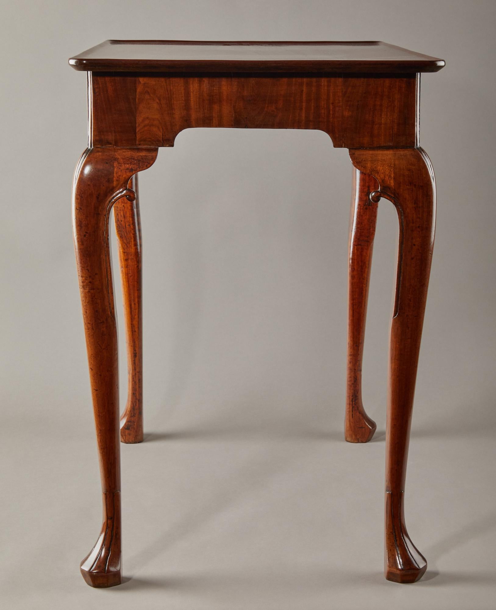 English George II Carved Mahogany Tea Table For Sale