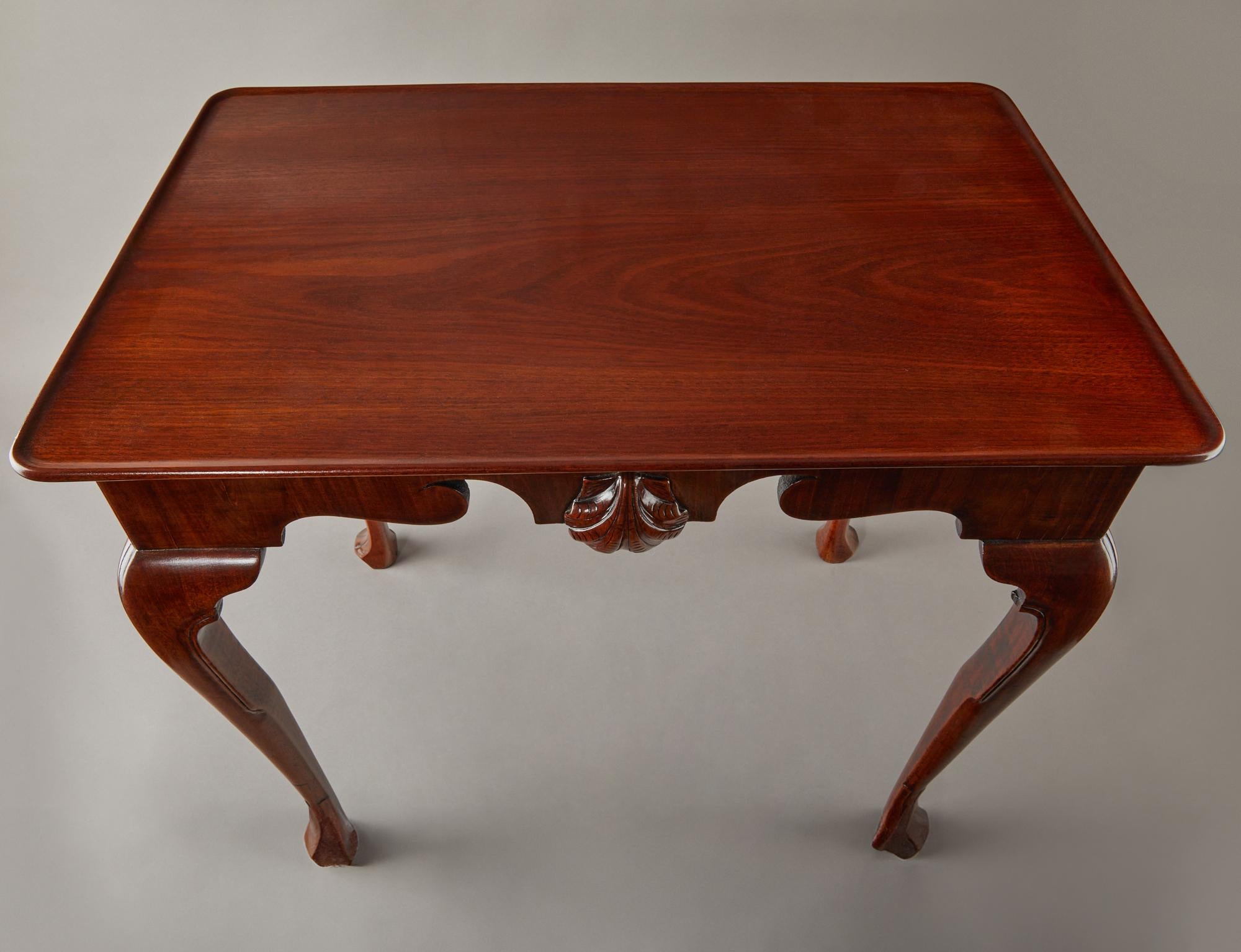 George II Carved Mahogany Tea Table For Sale 2