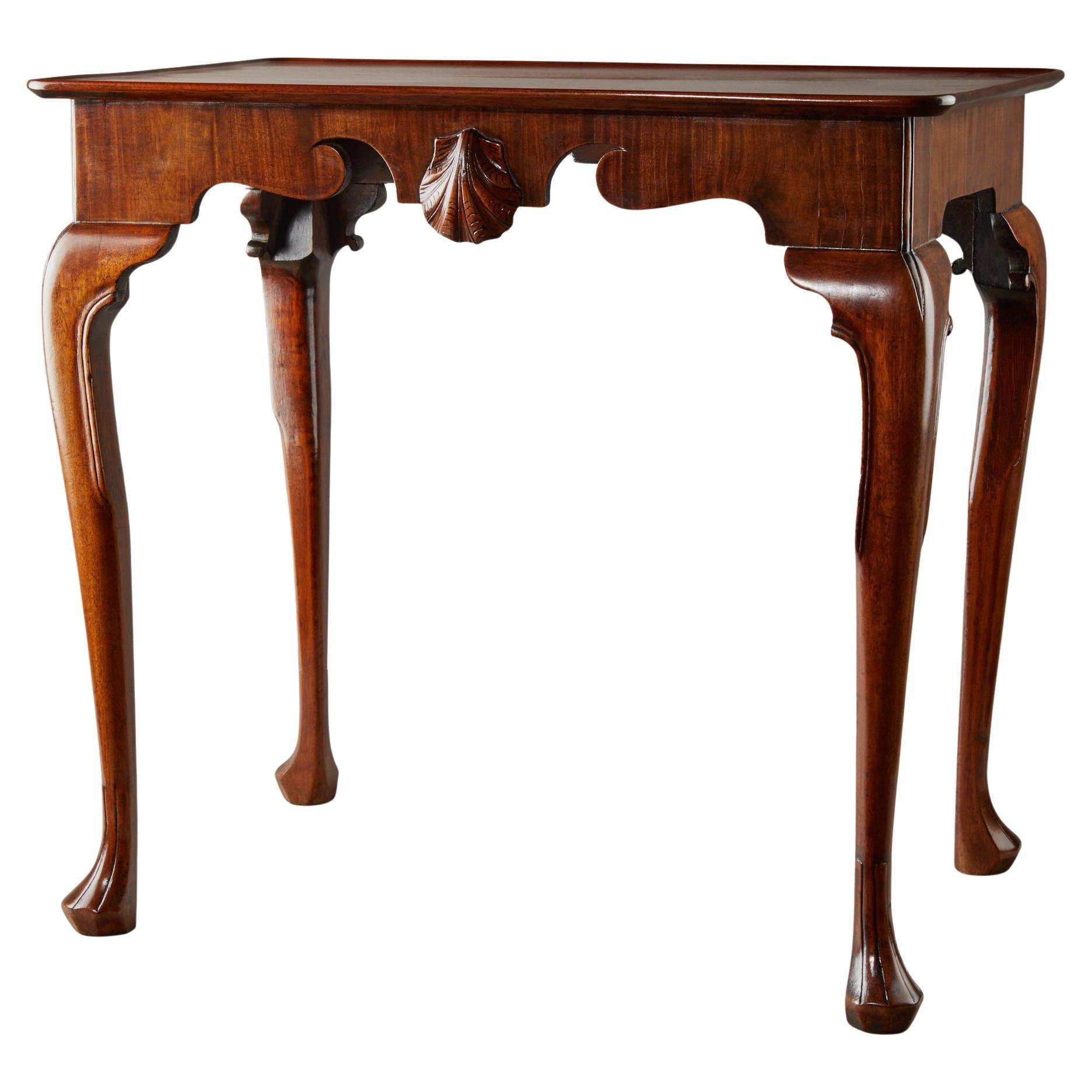 George II Carved Mahogany Tea Table For Sale