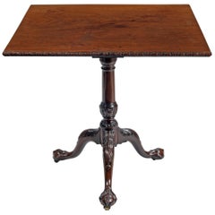 George II Carved Mahogany Tripod Table