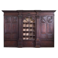 George II Carved Oak Bookcase