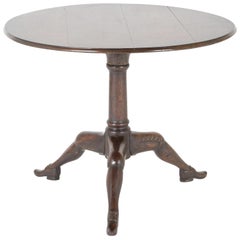 George II Carved Oak Tilt-Top Isle of Man Tripod Table