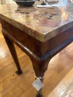 George II carved walnut console table with Marble top
