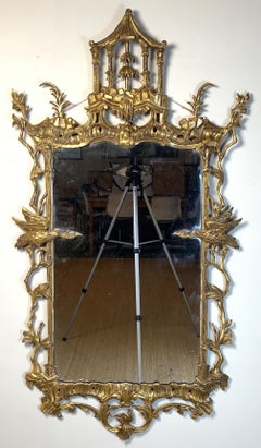 George II Chinese Chippendale Wall Mirror