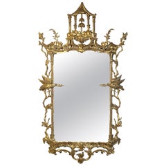 George II Chinese Chippendale Wall Mirror