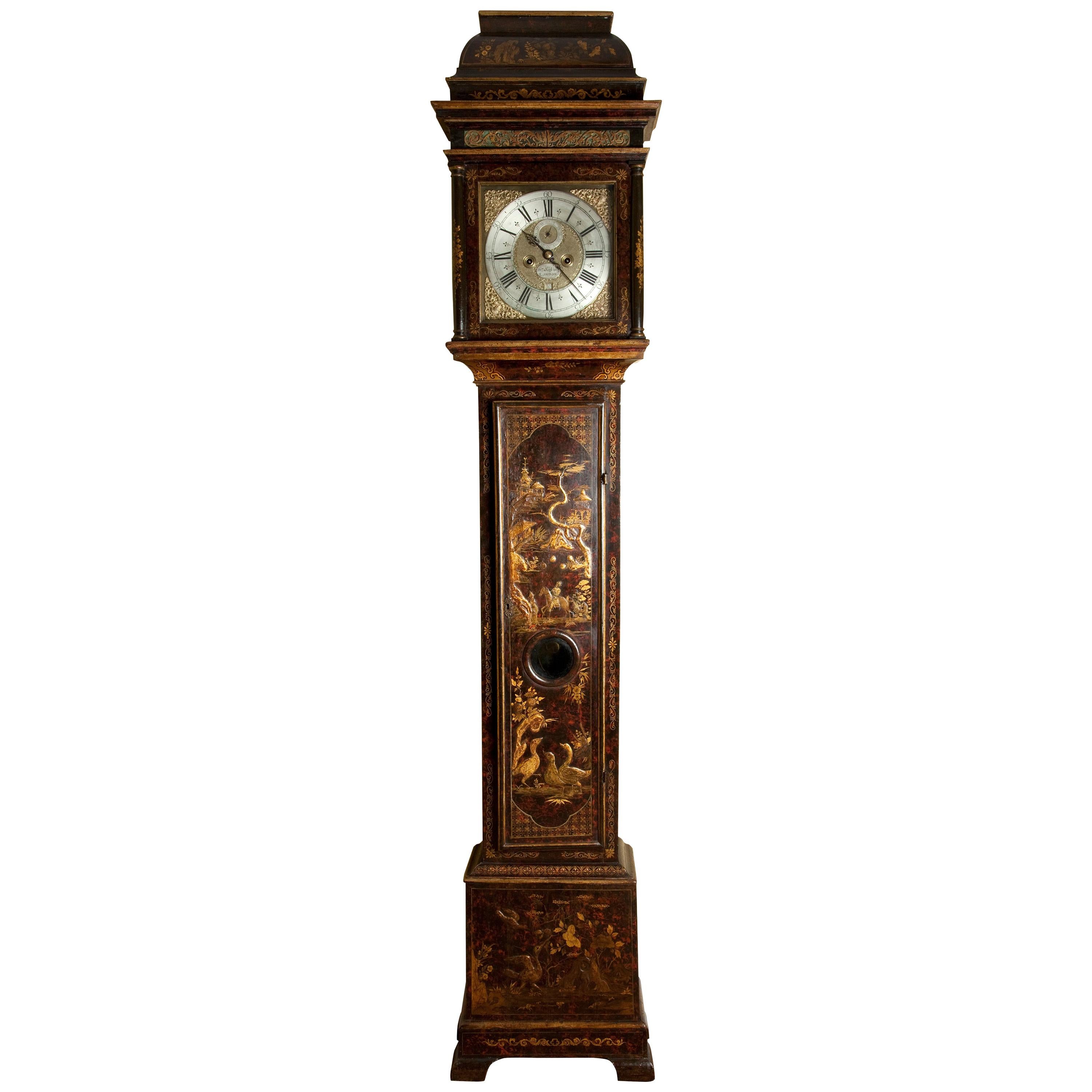Longcase Clock by Kipling London, Chinoiserie Circa 1730