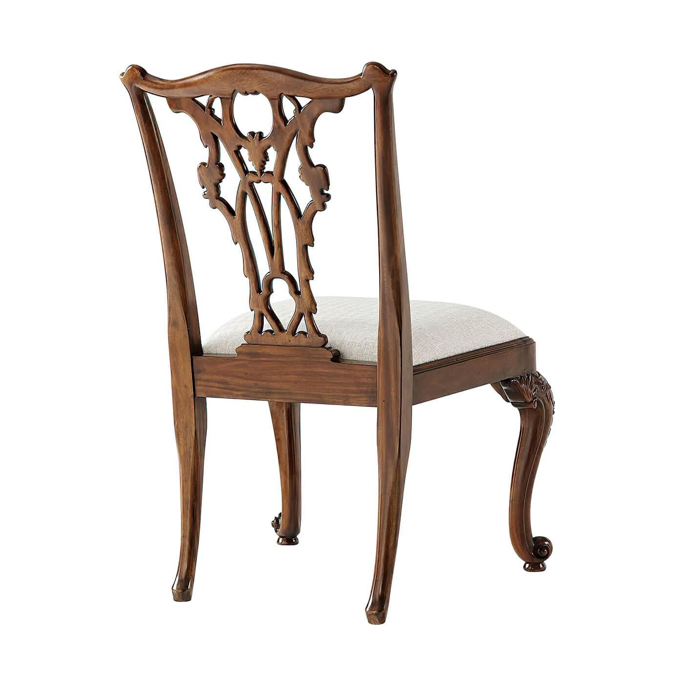 George II Chippendale Style Dining Chair In New Condition In Westwood, NJ