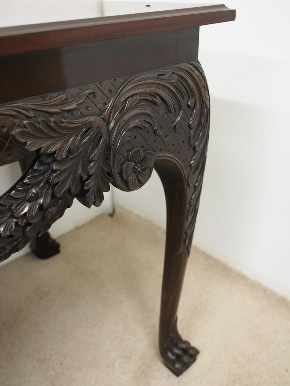George II Chippendale Style Mahogany Hall Table For Sale 1