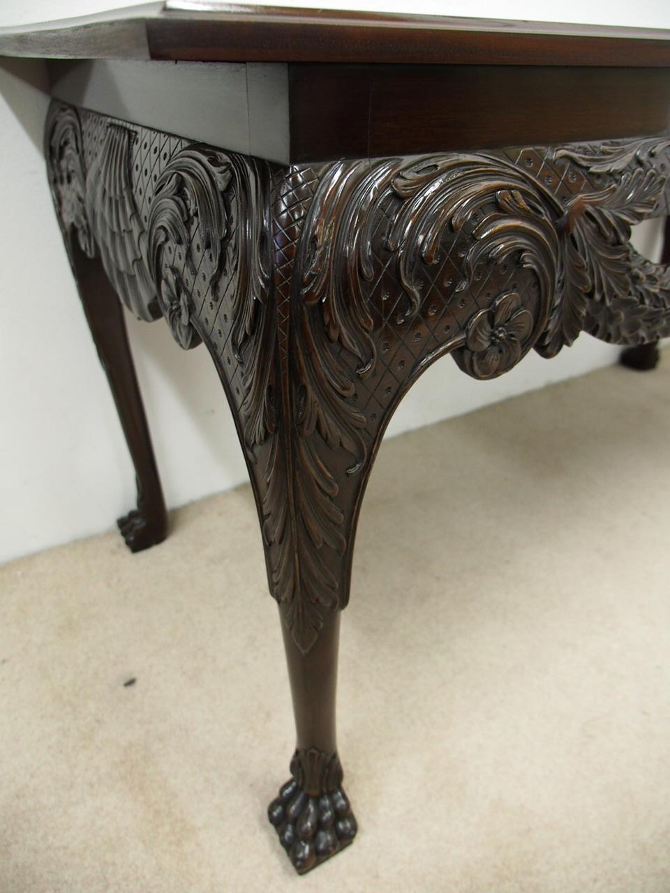 George II Chippendale Style Mahogany Hall Table For Sale 2