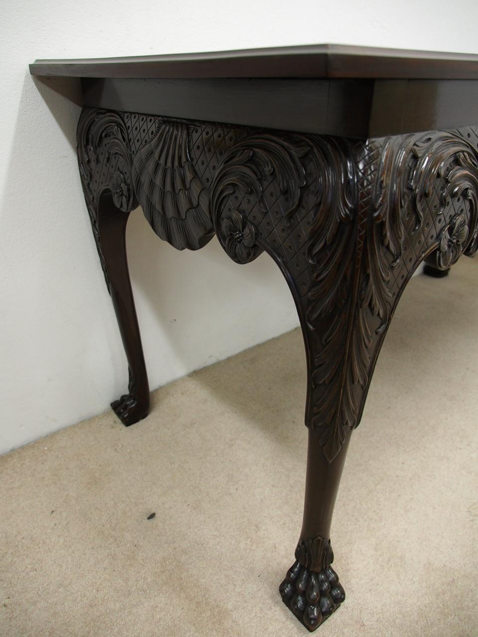George II Chippendale Style Mahogany Hall Table For Sale 3
