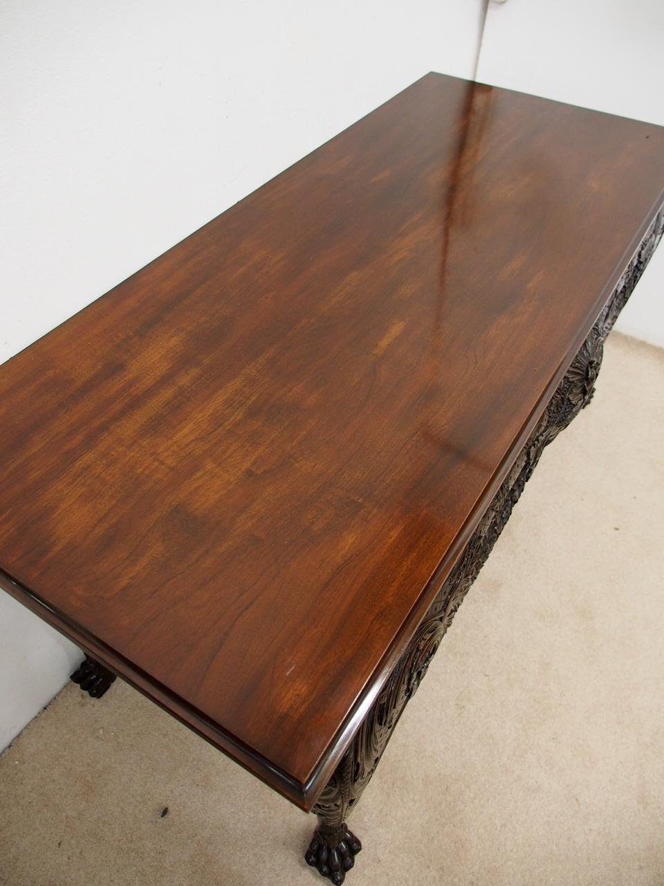 George II Chippendale Style Mahogany Hall Table For Sale 4