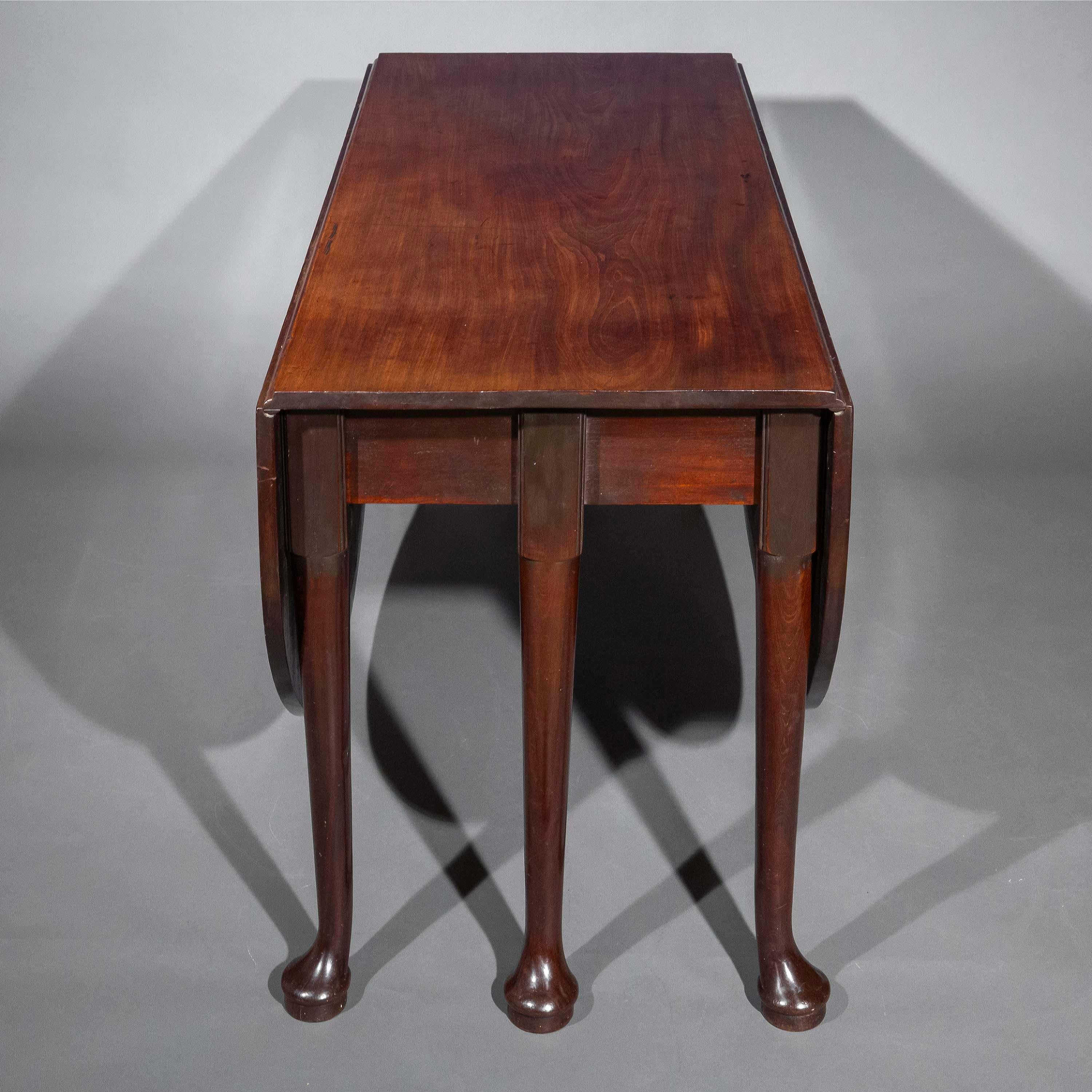 18th Century George II Drop-Leaf Dining Table For Sale 9