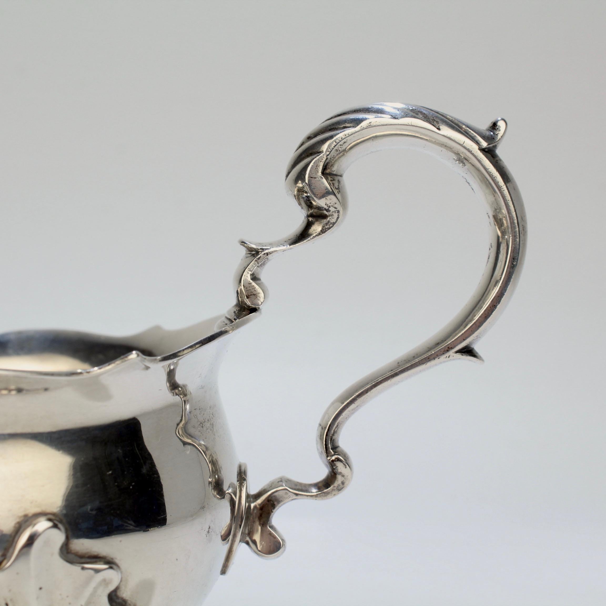 George II English Sterling Silver Gravy or Sauce Boat by George Hunter, 1751 8