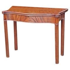 George II Figured Mahogany Card Table