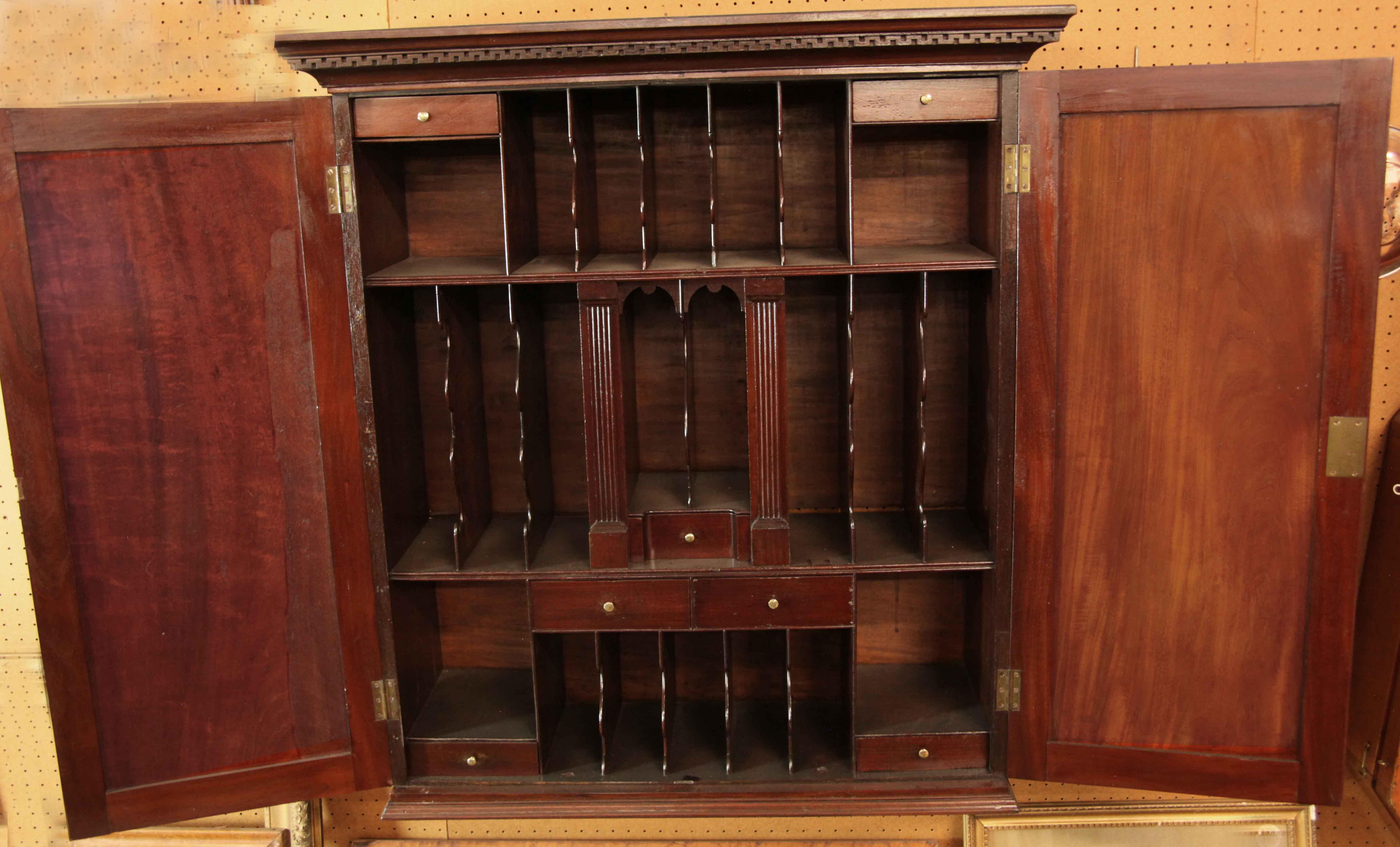 Late 18th Century George II Fitted Cabinet For Sale