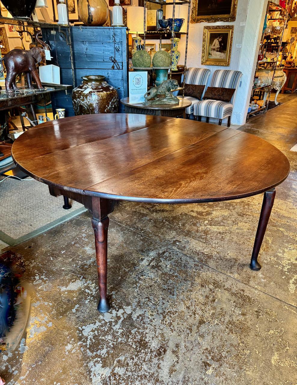 Oak George II Gateleg Dining Table For Sale