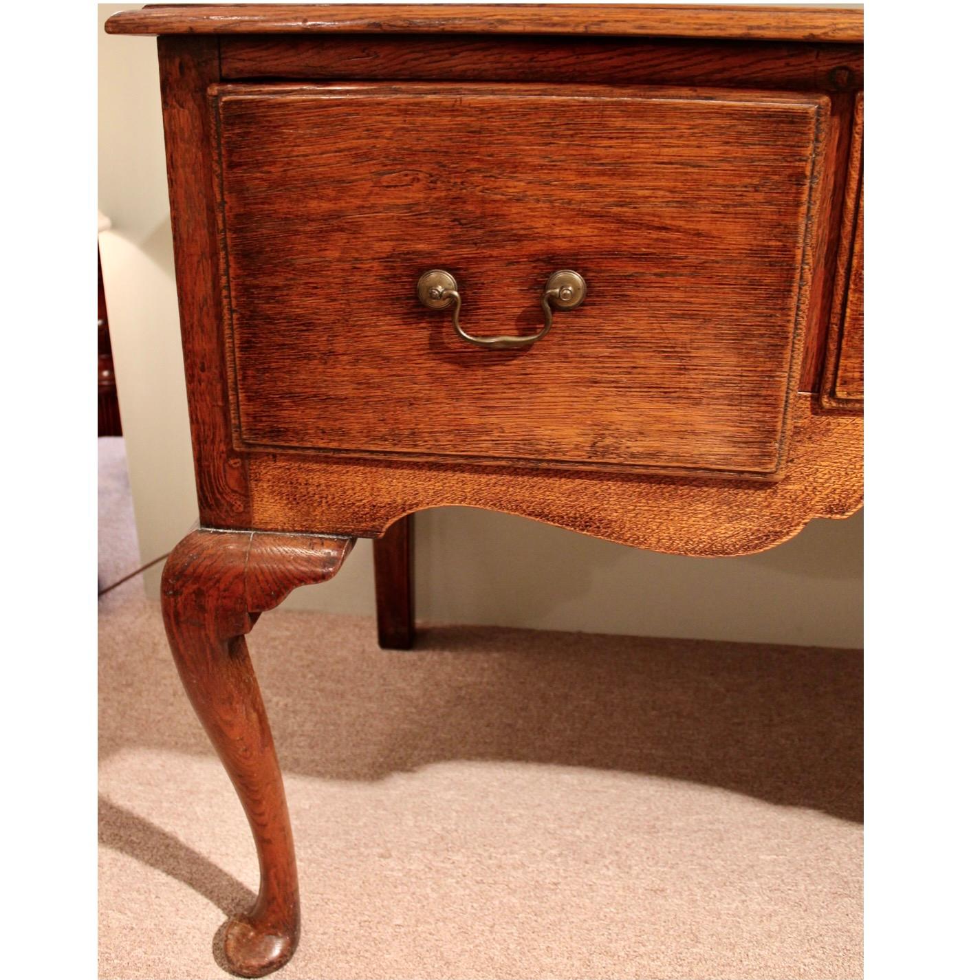 George II/ George III Period Oak Dresser Base Sideboard For Sale 3