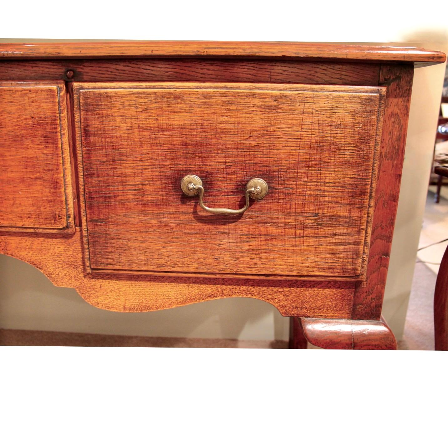 George II/ George III Period Oak Dresser Base Sideboard For Sale 4