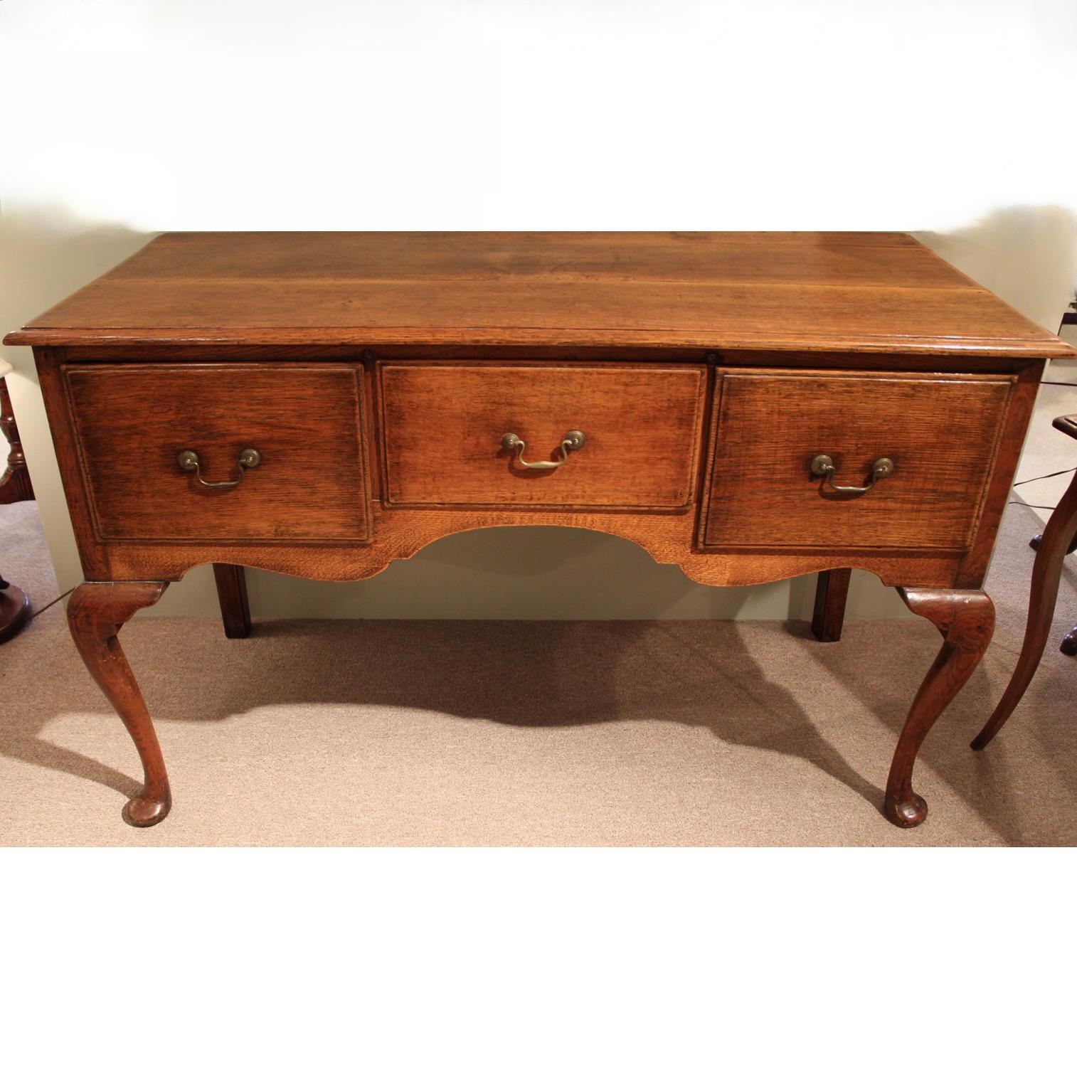 18th Century George II/ George III Period Oak Dresser Base Sideboard For Sale