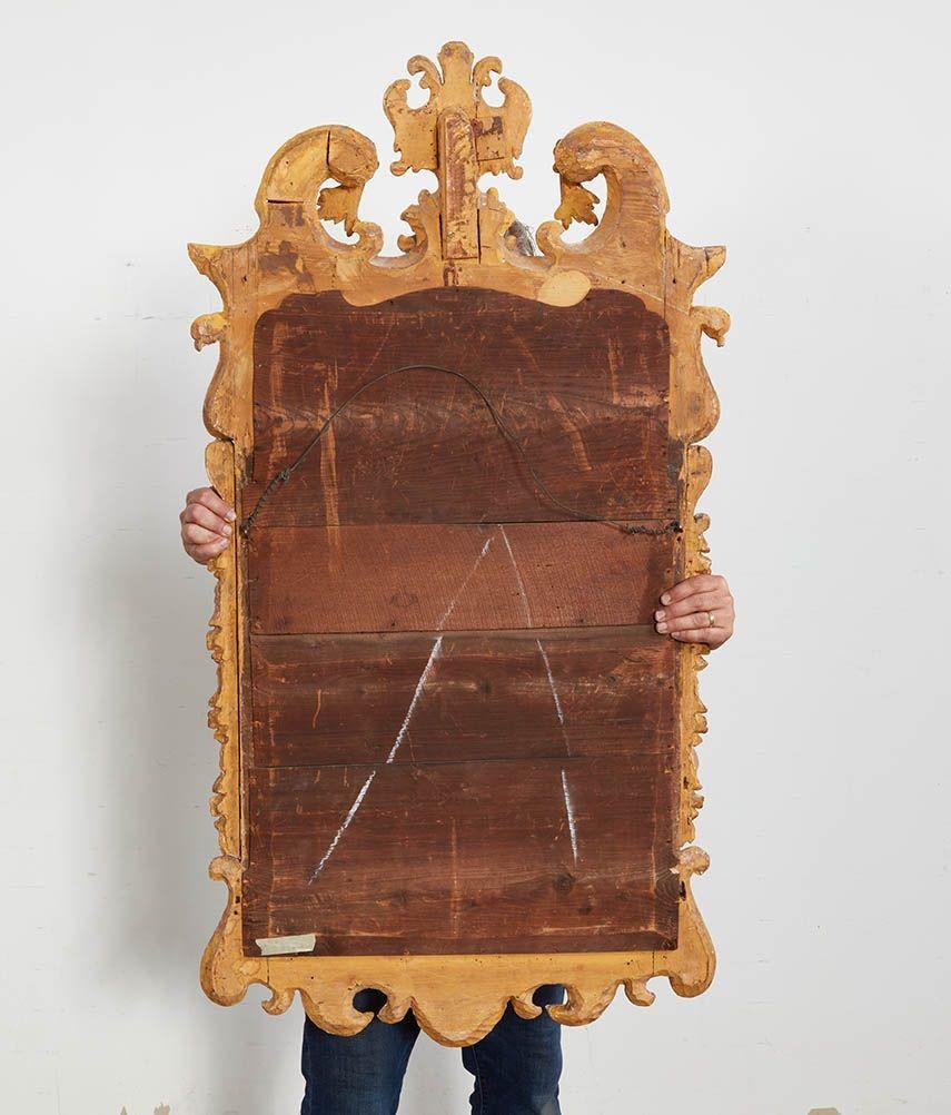 George II Gesso Carved Gilt Mirror For Sale 4