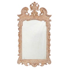 George II Gesso Carved Gilt Mirror