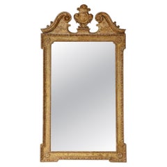 George II Gilt Mirror of Architectural Form