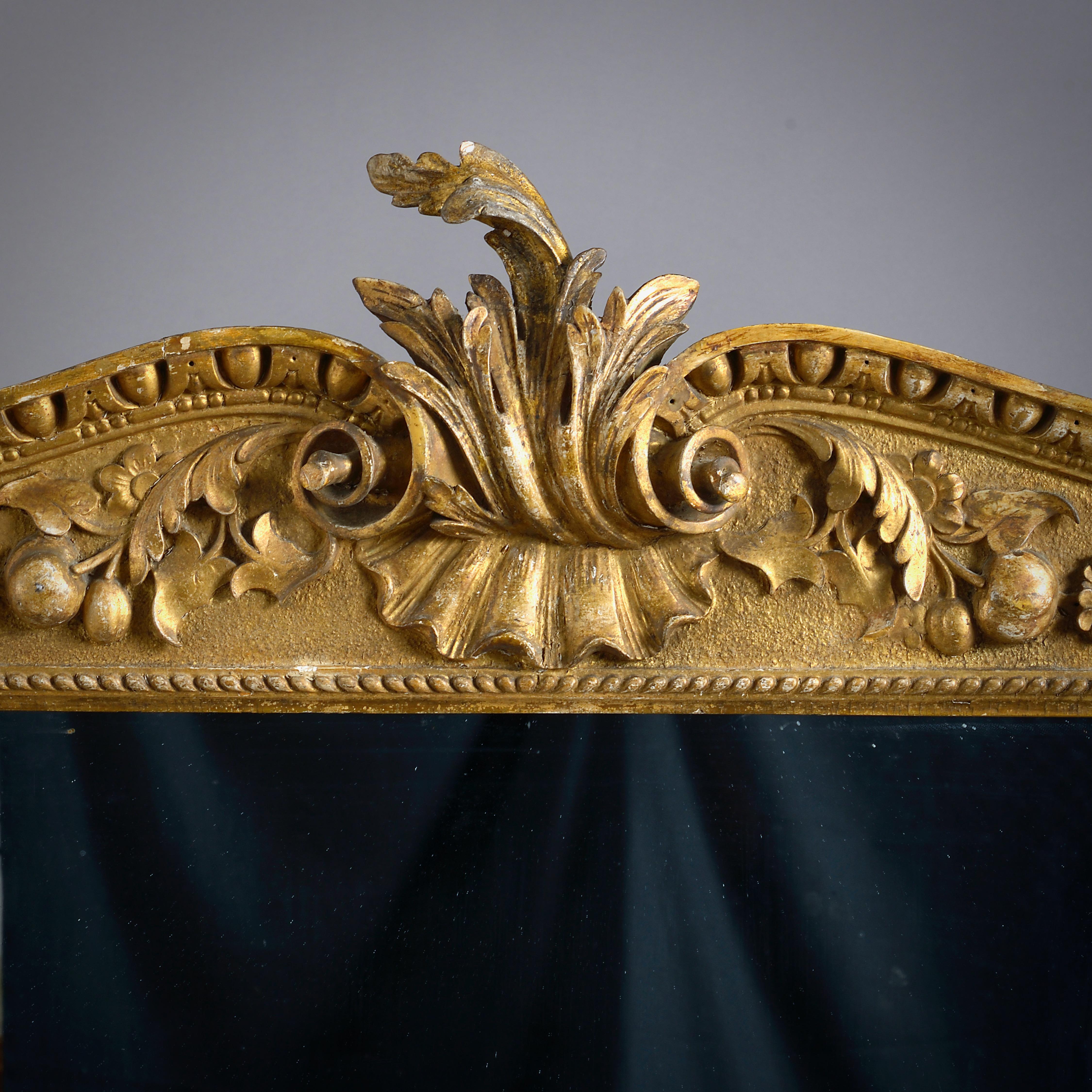 George II Gilt-Wood Mirror In Good Condition For Sale In London, GB