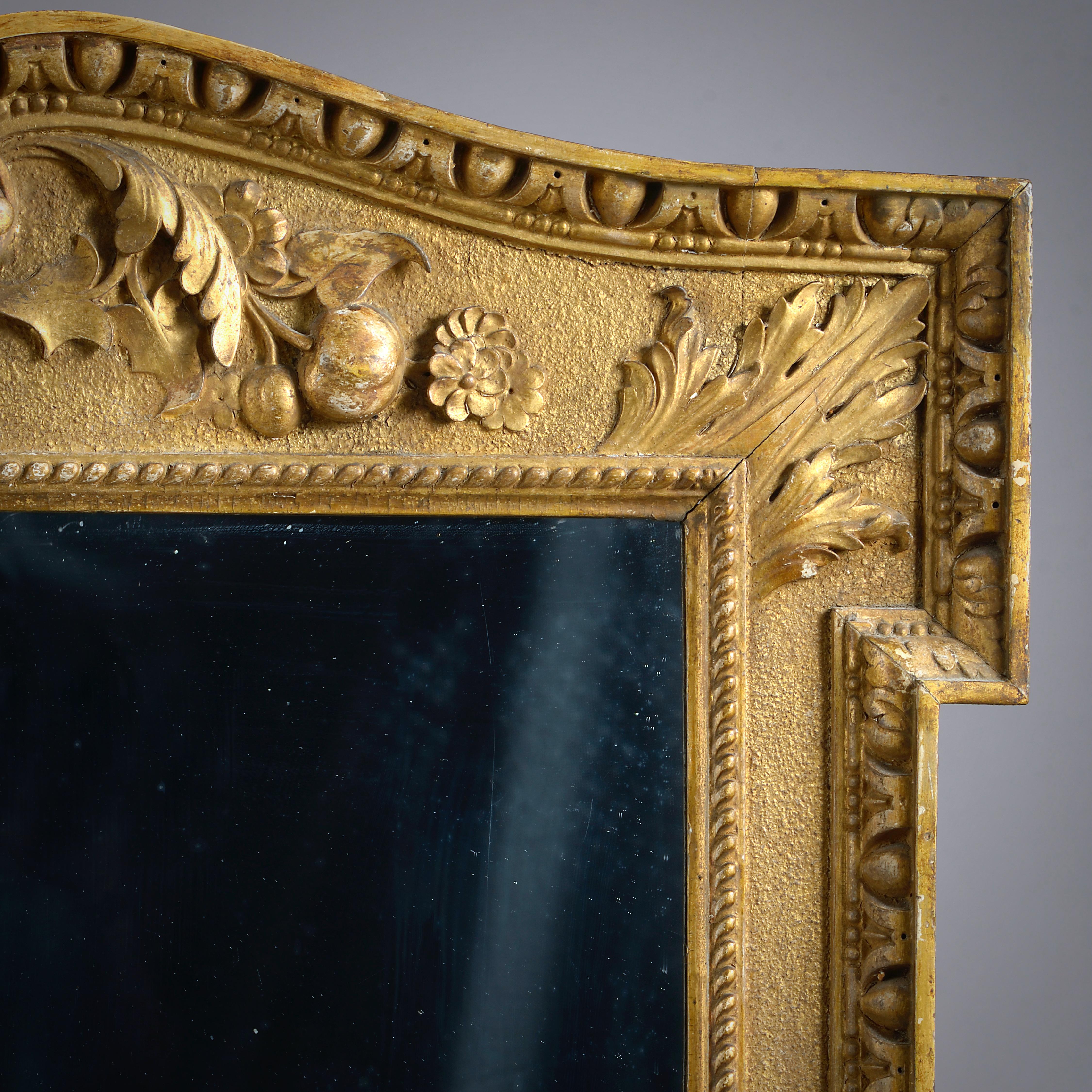Miroir en bois doré George II Bon état - En vente à London, GB