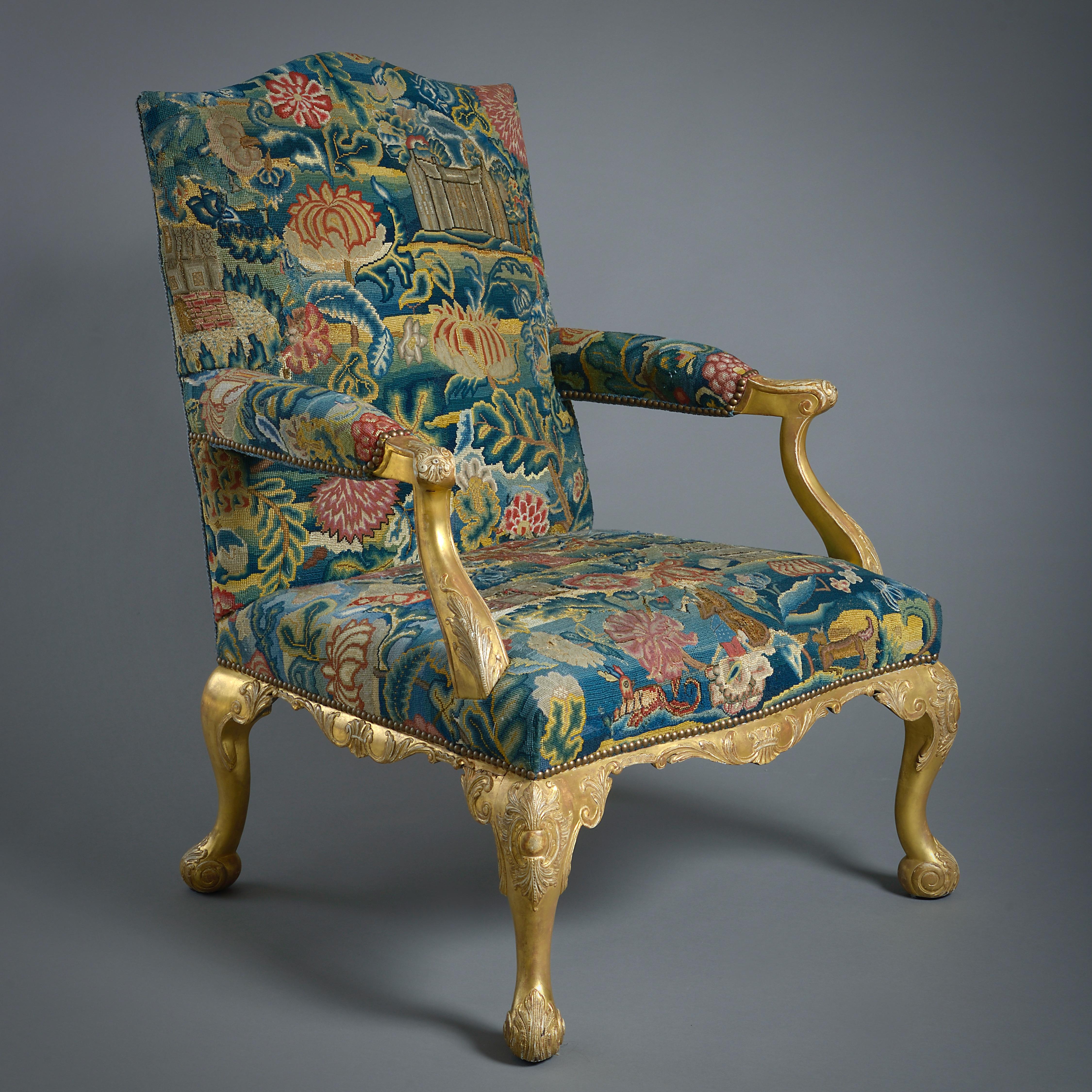 George II Giltwood Armchair In Good Condition In London, GB