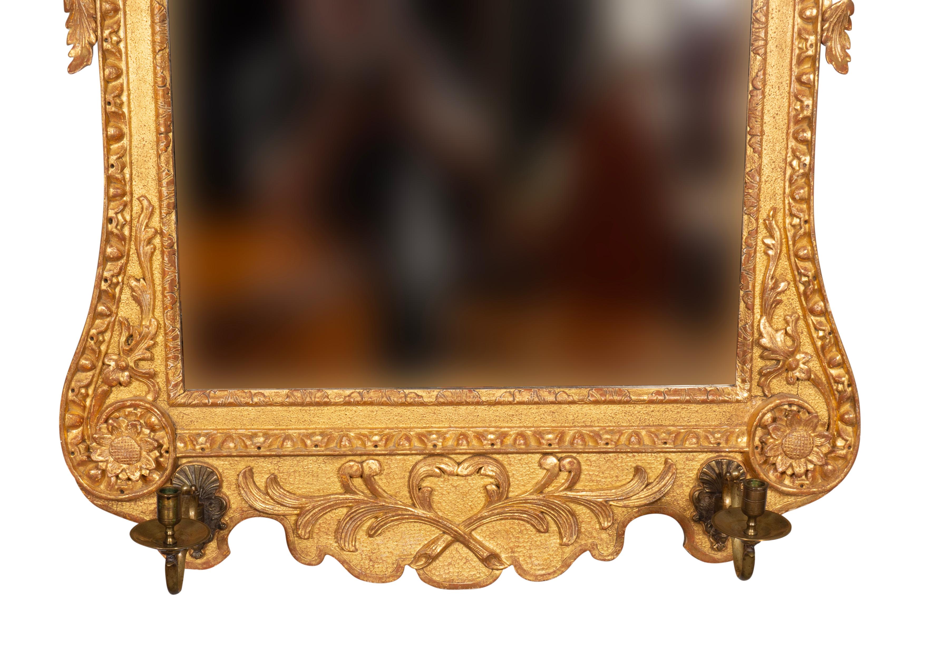 English George II Giltwood Mirror