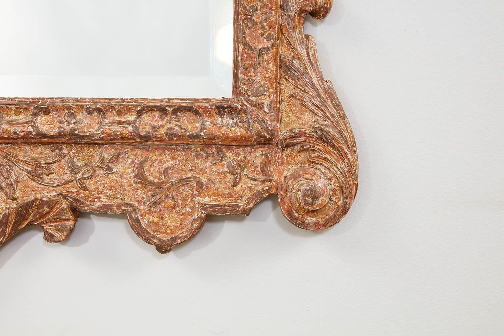 Carved George II Giltwood Mirror For Sale