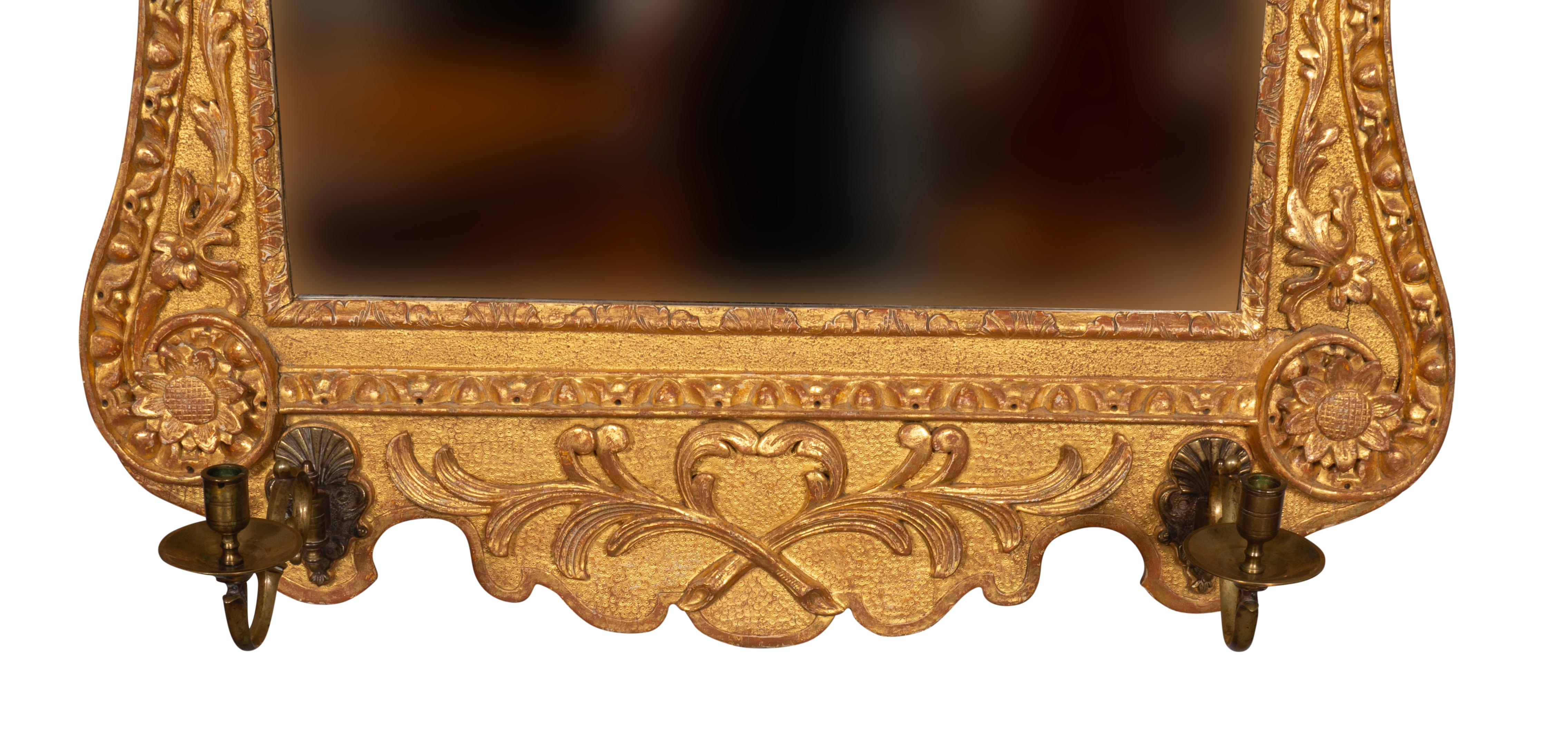Mid-18th Century George II Giltwood Mirror