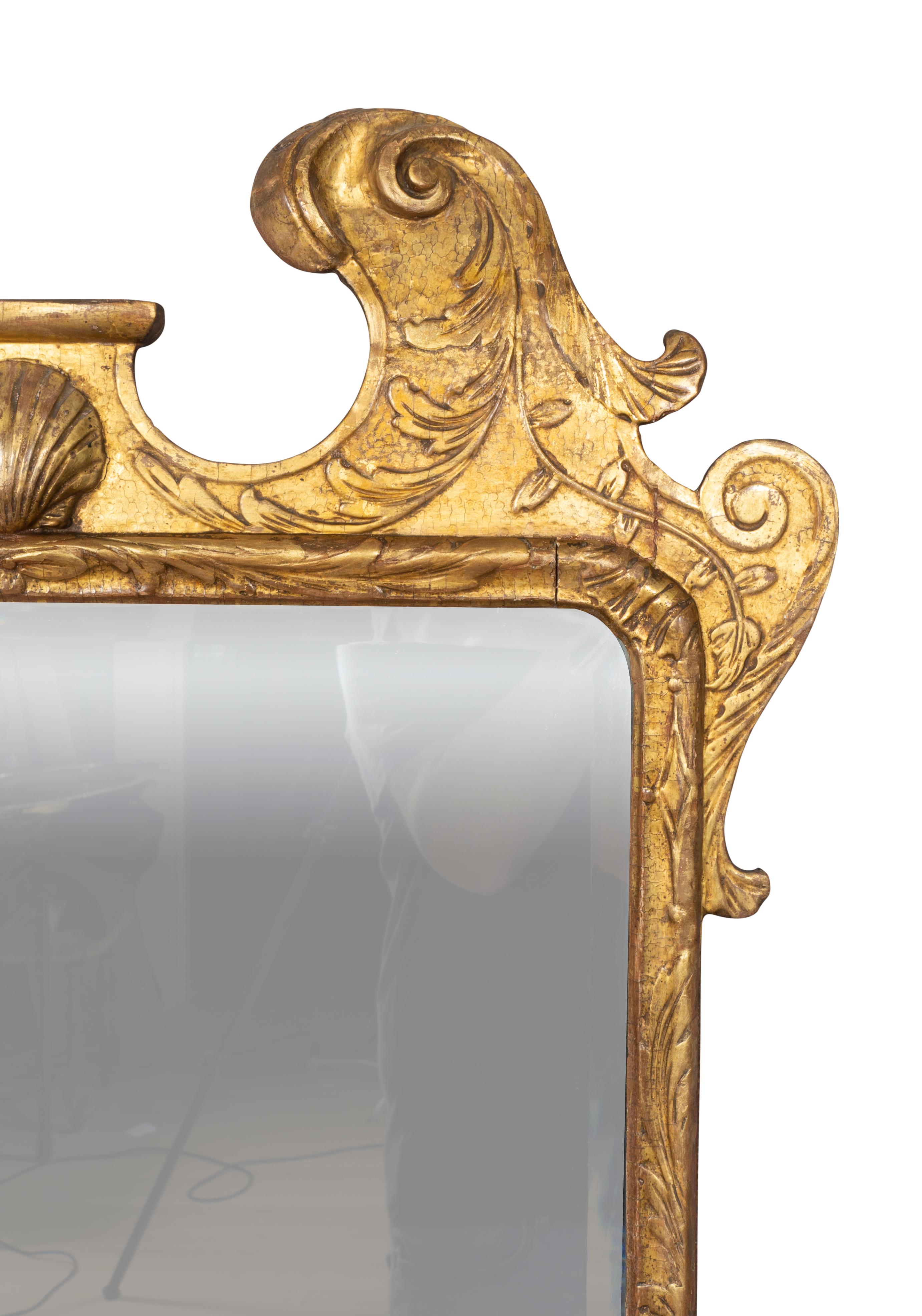 George II Giltwood Mirror For Sale 2