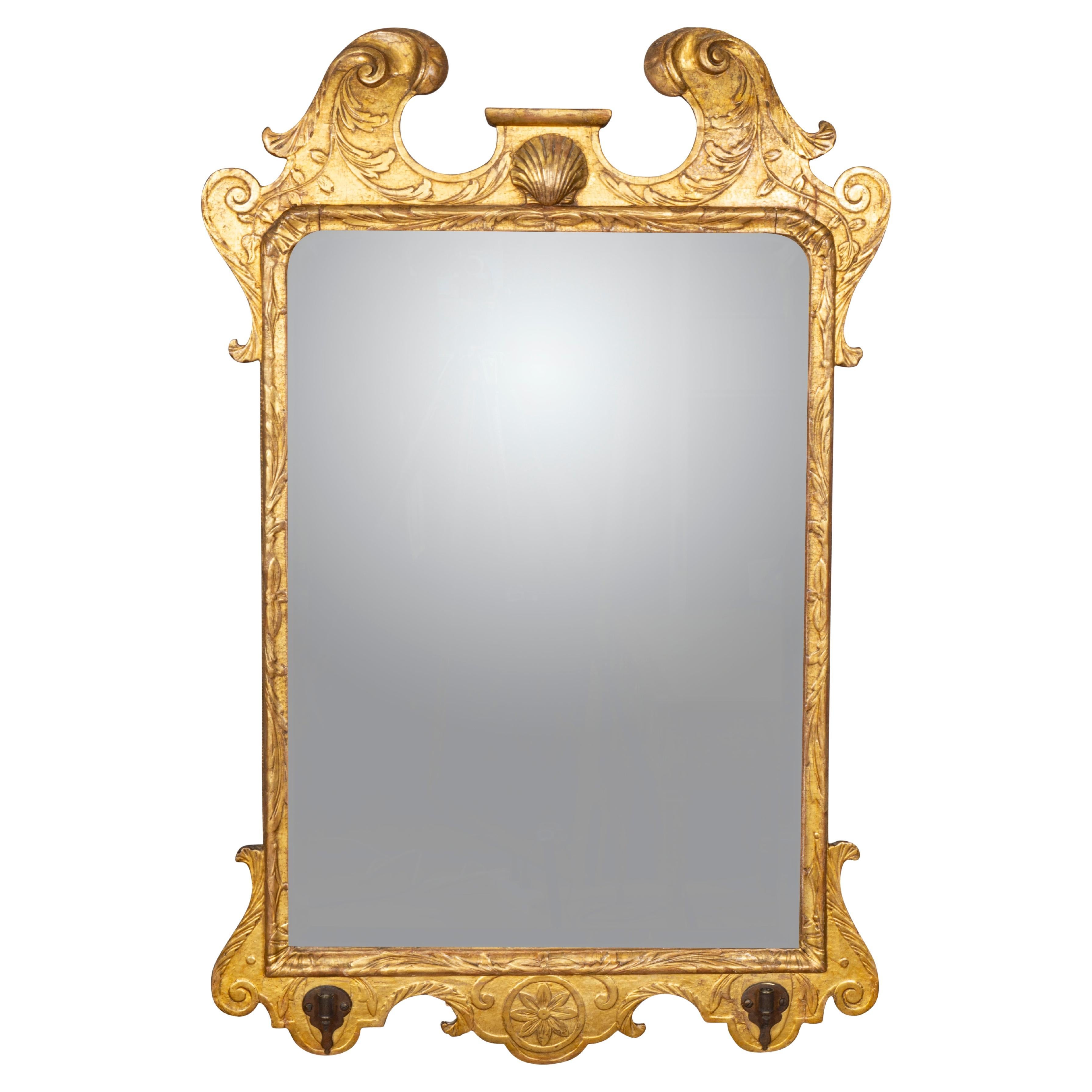 Miroir en bois doré George II